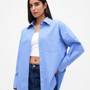 GAP Organic Cotton Poplin Big Shirt SZ M
